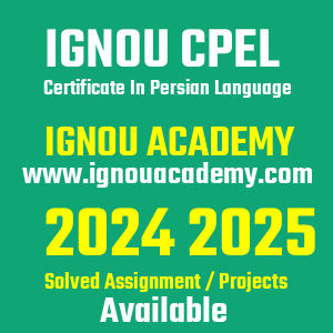 IGNOU CPEL SOLVED ASSIGNMENT 2024 2025